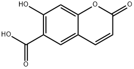 7-羟基香豆素-6-羧酸 结构式