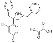 1H-Imidazole-1-ethanol, alpha-(2,4-dichlorophenyl)-alpha-((phenylmetho xy)methyl)-, ethanedioate salt 结构式