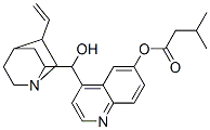 [4-[(5-ethenyl-1-azabicyclo[2.2.2]oct-7-yl)-hydroxy-methyl]quinolin-6- yl] 3-methylbutanoate 结构式