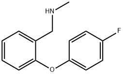 1-[2-(4-氟苯氧基)苯基]-N-甲基甲基胺 结构式