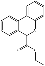 6H-Dibenzo(b,d)pyran-6-carboxylic acid, ethyl ester 结构式