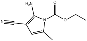 1H-Pyrrole-1-carboxylicacid,2-amino-3-cyano-5-methyl-,ethylester(9CI) 结构式