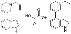 4-(1-(2-Propenyl)-1,2,5,6-tetrahydropyridin-3-yl)-1H-indole oxalate (2 :1) 结构式