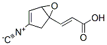 3-(3-Isocyano-6-oxabicyclo[3.1.0]hex-3-en-1-yl)propenoic acid 结构式