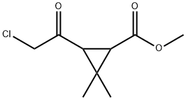 Cyclopropanecarboxylic acid, 3-(chloroacetyl)-2,2-dimethyl-, methyl ester (9CI) 结构式