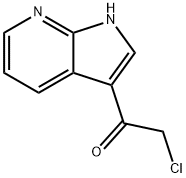 2-氯-1-(1H-吡咯[2,3-B]吡啶-3-基)-乙酮酯 结构式