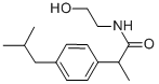 N-(2-羟基乙基)-2-[4-(2-甲基丙基)苯基]丙酰胺 结构式