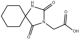 (2,4-二氧代-1,3-二氮杂螺[4.5]癸-3-基)乙酸 结构式
