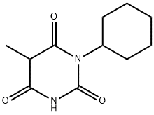 1-Cyclohexyl-5-methylbarbituric acid 结构式