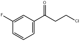 3-CHLORO-1-(3-FLUOROPHENYL)-1-OXOPROPANE 结构式