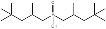 双(2,4,4-三甲基戊基)膦酸 结构式