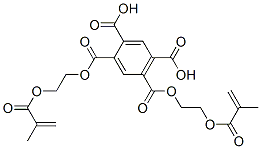 1,5-bis[2-[(2-methyl-1-oxoallyl)oxy]ethyl] dihydrogen benzene-1,2,4,5-tetracarboxylate 结构式