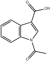 1-乙酰基-1H-吲哚-3-羧酸 结构式