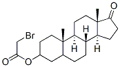 3-bromoacetoxyandrostan-17-one 结构式