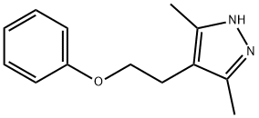 3,5-DIMETHYL-4-(2-PHENOXYETHYL)-PYRAZOLE 结构式