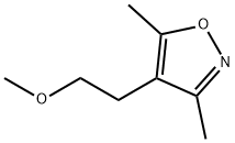 Isoxazole, 4-(2-methoxyethyl)-3,5-dimethyl- (9CI) 结构式