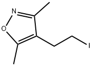 3,5-二甲基-4-(2-碘乙基)异恶唑 结构式