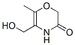 2H-1,4-Oxazin-3(4H)-one, 5-(hydroxymethyl)-6-methyl- (9CI) 结构式
