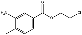 3-氨基-4-甲基苯甲酸 2-氯乙酯 结构式