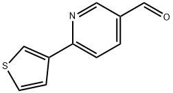 6-(噻吩-3-基)烟醛 结构式