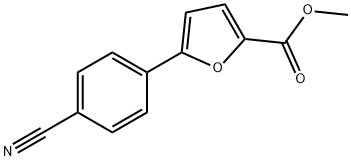 5-(4-苯腈)-2-糠酸甲酯 结构式