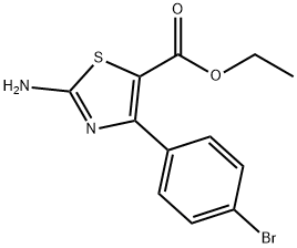 2-氨基-4-(4-溴苯基)噻唑-5-羧酸乙酯 结构式