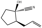 Cyclopentanecarbonitrile, 1-hydroxy-2-(2-propenyl)-, (1R,2R)- (9CI) 结构式