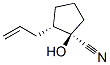 Cyclopentanecarbonitrile, 1-hydroxy-2-(2-propenyl)-, (1R,2S)- (9CI) 结构式