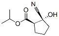 Cyclopentanecarboxylic acid, 2-cyano-2-hydroxy-, 1-methylethyl ester, (1R,2R)- (9CI) 结构式