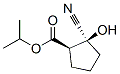 Cyclopentanecarboxylic acid, 2-cyano-2-hydroxy-, 1-methylethyl ester, (1R,2S)- (9CI) 结构式