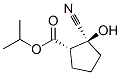 Cyclopentanecarboxylic acid, 2-cyano-2-hydroxy-, 1-methylethyl ester, (1S,2S)- (9CI) 结构式