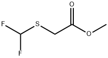 2-(二氟甲基硫代)乙酸甲酯 结构式