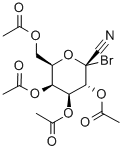 2,3,4,6-TETRA-O-ACETYL-1-BROMO-1-DEOXY-BETA-D-GALACTOPYRANOSYL CYANIDE 结构式