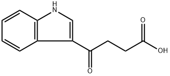 4-(3-吲哚基)-4-氧代丁酸 结构式