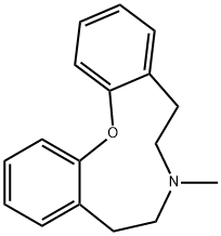 6,7,8,9-tetrahydro-7-methyl-5H-dibenz[b,i][1,6]oxazecine 结构式