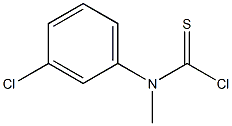 N-(3-氯苯基)-N-甲基-硫代氨基甲酰氯 结构式