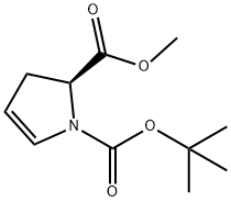 (S)-N-BOC-2,3-二氢-1H-吡咯-2-甲酸甲酯 结构式