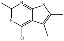 4-氯-2,5,6-三甲基噻吩并[2,3-D]嘧啶 结构式