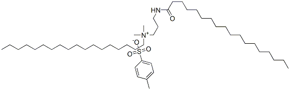 dimethyl(octadecyl)[3-(stearoylamino)propyl]ammonium toluene-p-sulphonate 结构式