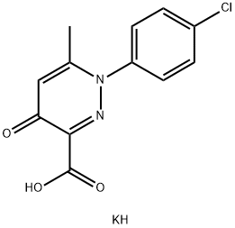 potassium 1-(4-chlorophenyl)-6-methyl-4-oxo-pyridazine-3-carboxylate 结构式