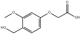 4-羟甲基-3-甲氧基苯氧基乙酸 结构式