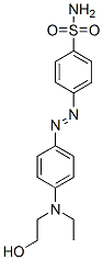 p-[[p-[ethyl(2-hydroxyethyl)amino]phenyl]azo]benzenesulphonamide 结构式