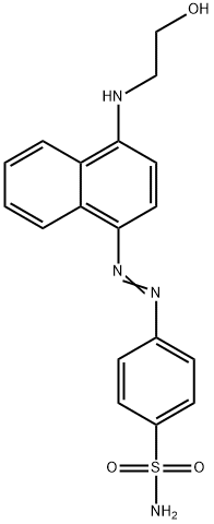 p-[[4-[(2-hydroxyethyl)amino]-1-naphthyl]azo]benzenesulphonamide 结构式