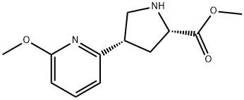 L-PROLINE, 4-(6-METHOXY-2-PYRIDINYL)-, METHYL ESTER, (4S)- 结构式