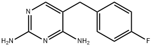 2,4-Diamino-5-(4-fluorobenzyl)pyrimidine 结构式
