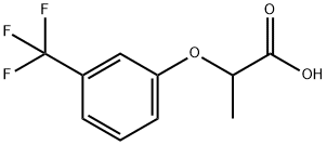 2-(3-三氟甲基-苯氧基)-丙酸 结构式
