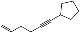 Cyclopentane, 5-hexen-1-ynyl- (9CI) 结构式