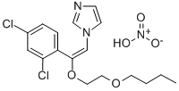 1-(2-(2-Butoxyethoxy)-2-(2,4-dichlorophenyl)ethenyl)-1H-imidazole nitr ate 结构式