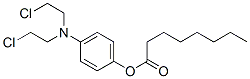 [4-[bis(2-chloroethyl)amino]phenyl] octanoate 结构式