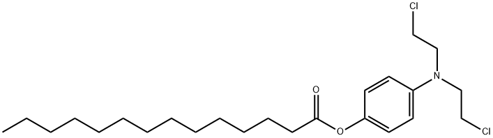 [4-[bis(2-chloroethyl)amino]phenyl] tetradecanoate 结构式